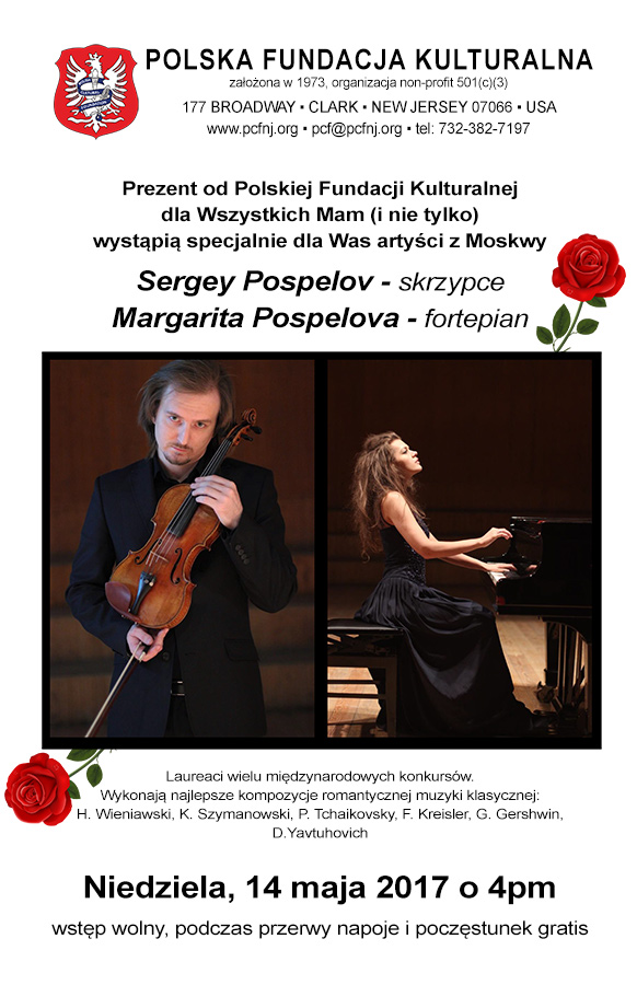 Koncert romantycznej muzyki klasycznej z okazji Dnia Matki
