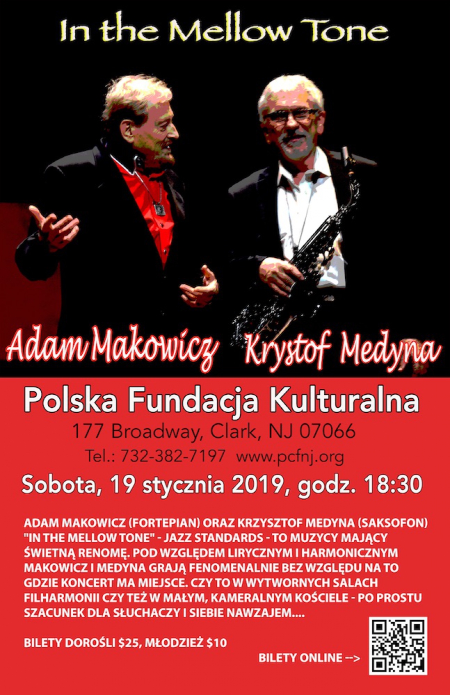 Makowicz, Medyna "In the Mellow Tone" - concert